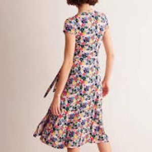 Boden Joanna Cap Sleeve Wrap Dress